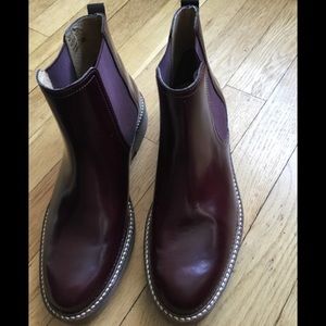 Leather booties